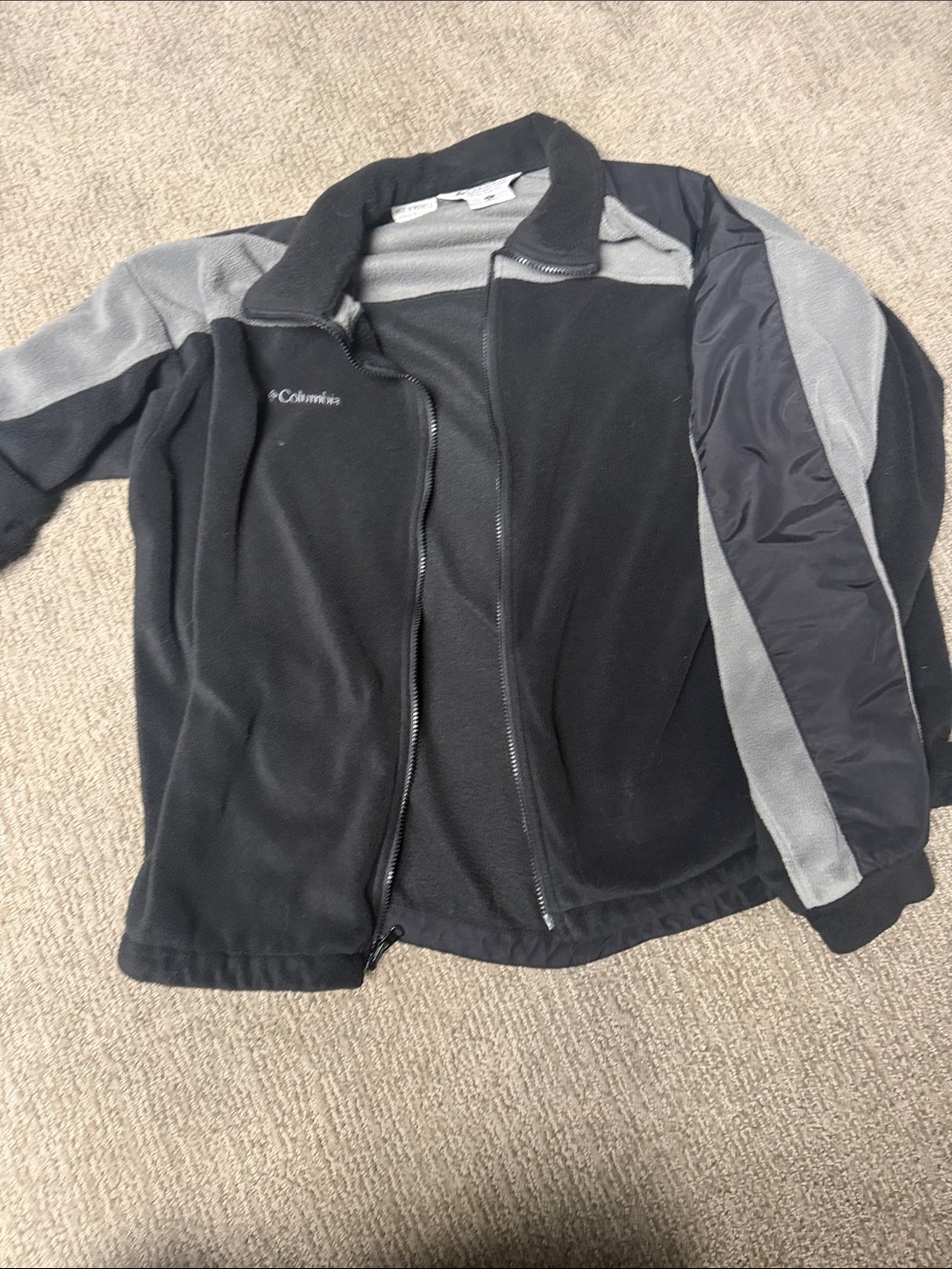 Columbia Black and Gray Fleece Performance Jacket